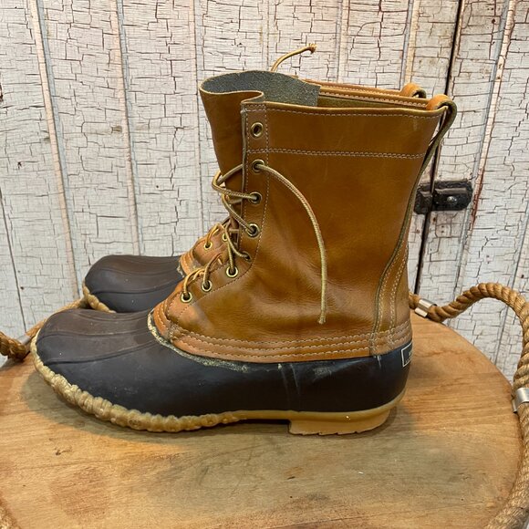 Vintage L.L.Bean Men's Maine Hunting Shoes, 10" in the brown/brown Men's 13 - Picture 2 of 7